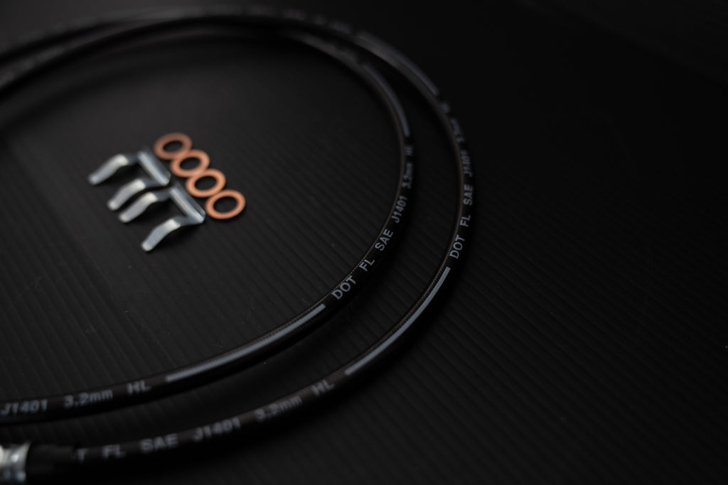 Rear disk conversion brake lines