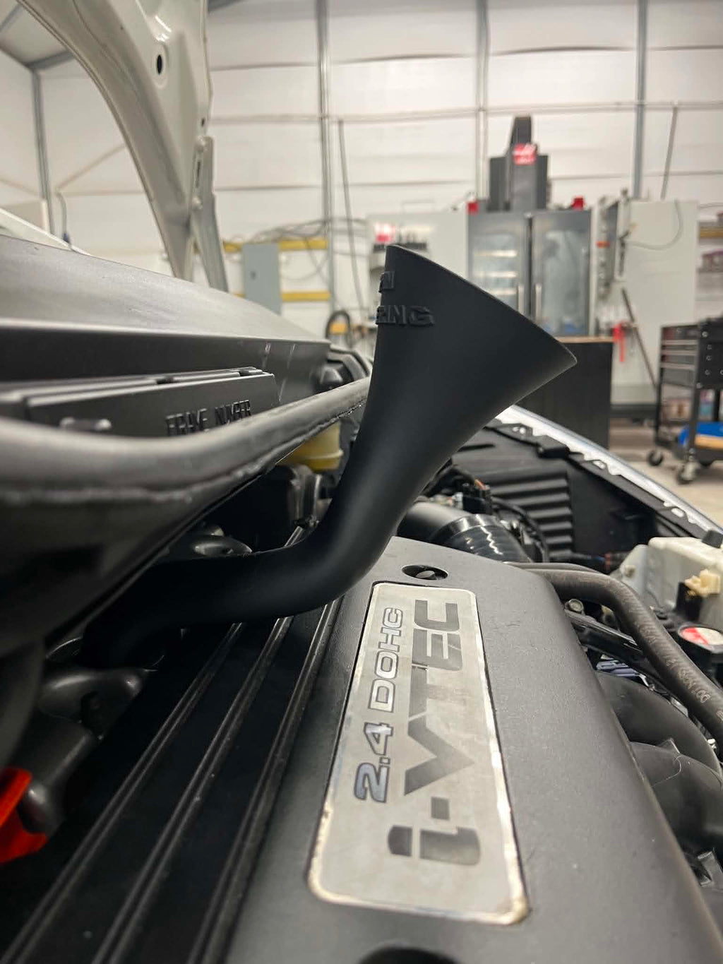 Honda Fit GE K swap oil funnel